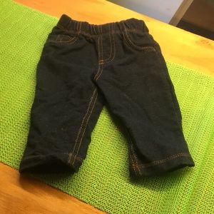 Carter’s boys soft 100% cotton jeans size 6 months